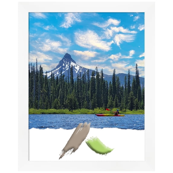 Cabinet White Narrow Picture Frame, Photo Frame, Art Frame