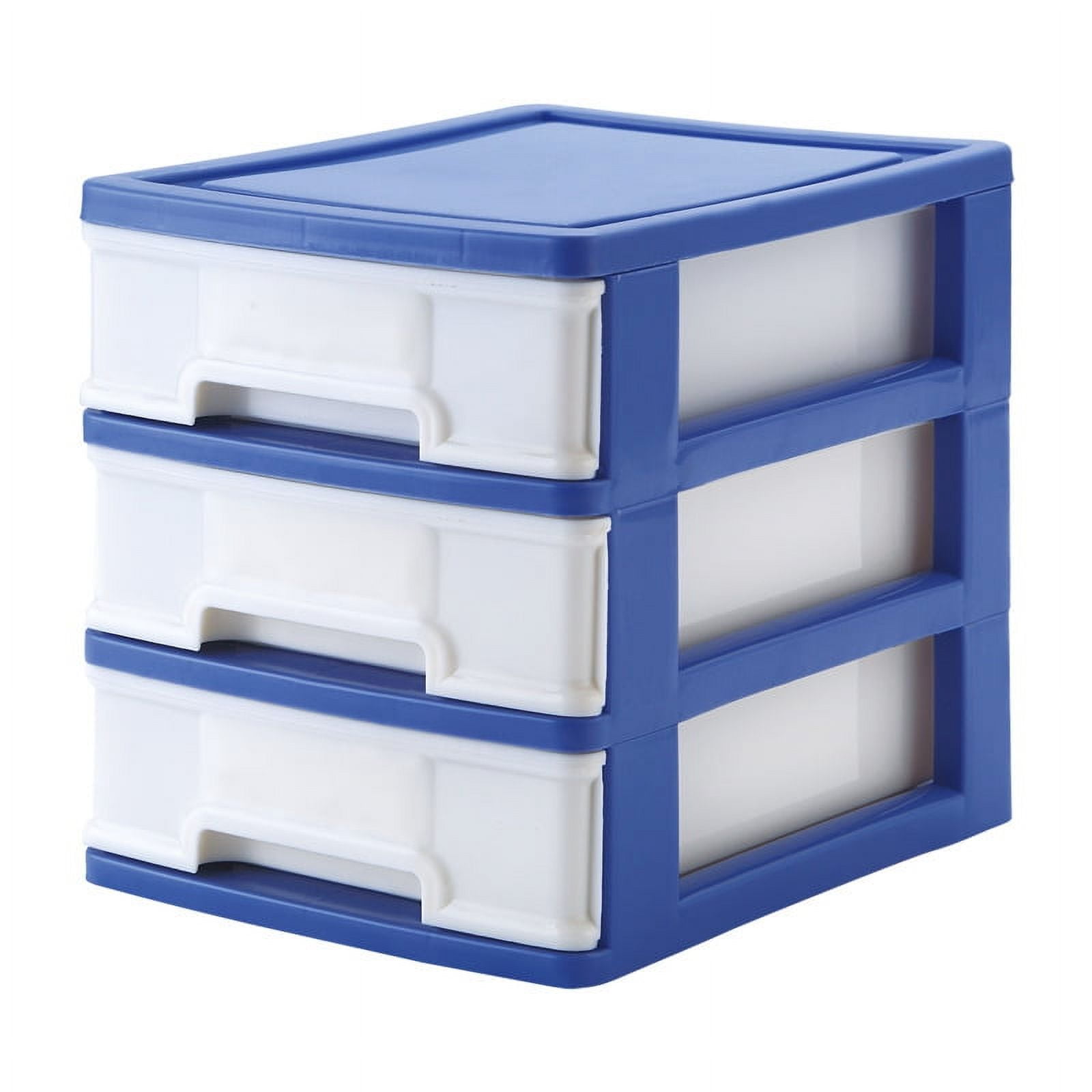 plastic File Box Drawer File Organizer Desktop Document
