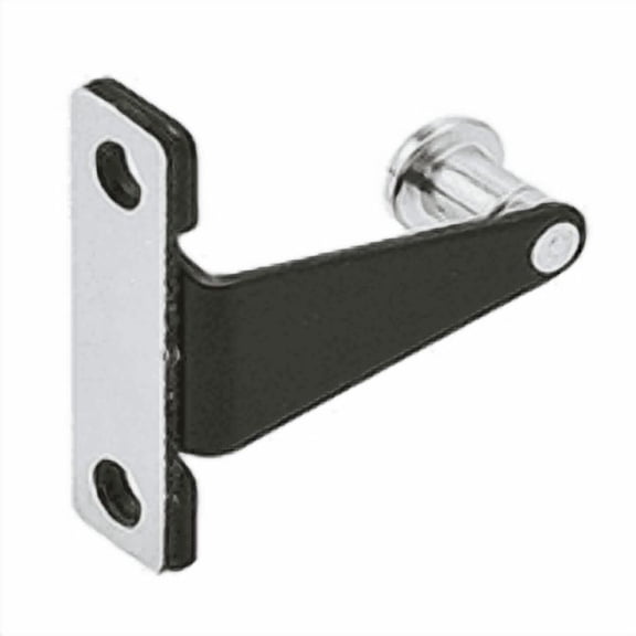 Cabinet strike plate, for StealthLock, steel, black, 1 1/4" x 1 1/4" x 3/8"
