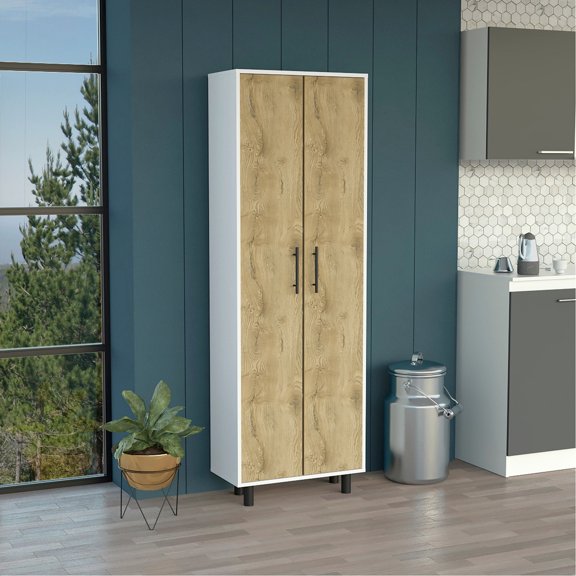 Cabinet with five internal shelves and metal handles | Neat storage for your house