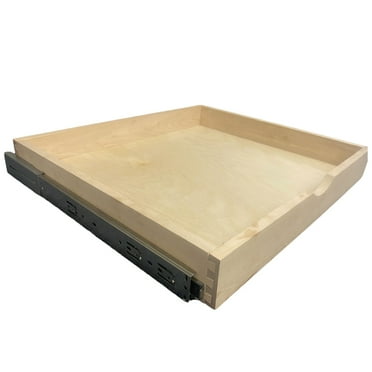 CabinetRTA Soft-Close DIY Slide Out Cabinet Shelf Pull-Out Wood Drawer Storage (W)27 x (D)21