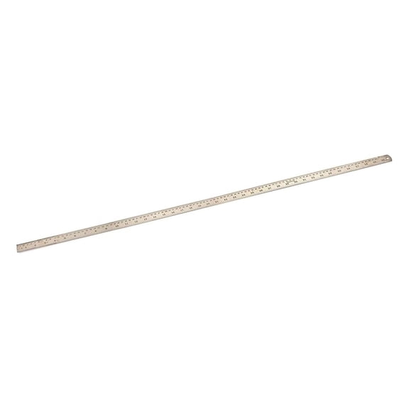 Cabinetmaker's Rule 40 Inch - Stainless Steel Measuring Tool; 64th & .5mm Graduations; Woodworking Ruler with Inch to Metric Conversion; Precision Cabinet & Joinery Tool