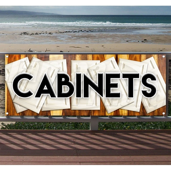 Cabinets 13 oz Vinyl Banner With Metal Grommets