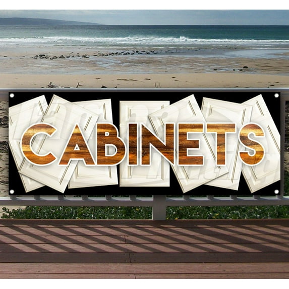 Cabinets 13 oz Vinyl Banner With Metal Grommets