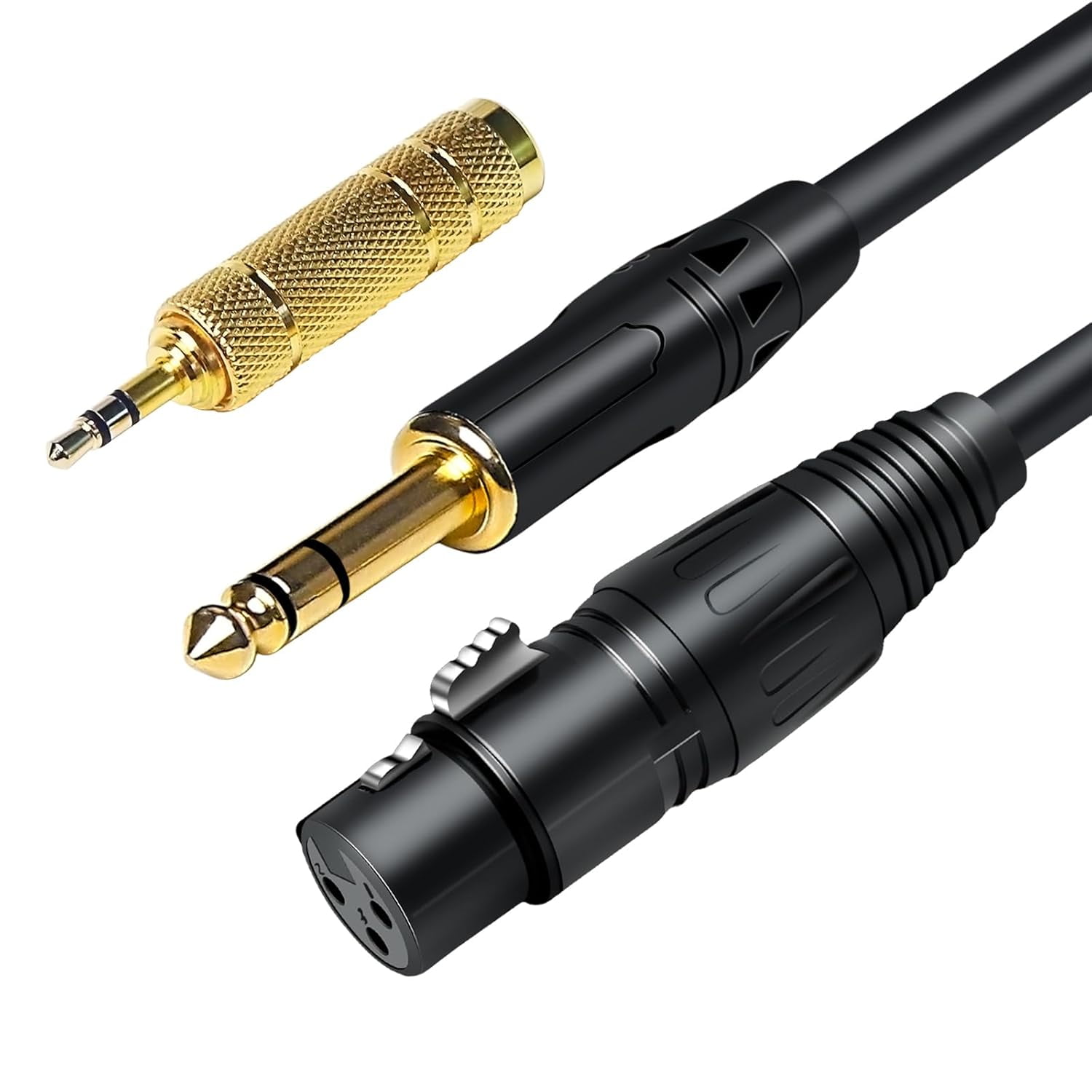 1⁄4 Zoll Jack To Jack Lead. STARQUAD. Abgewinkeltes 6,35 Mm TRS Stereo