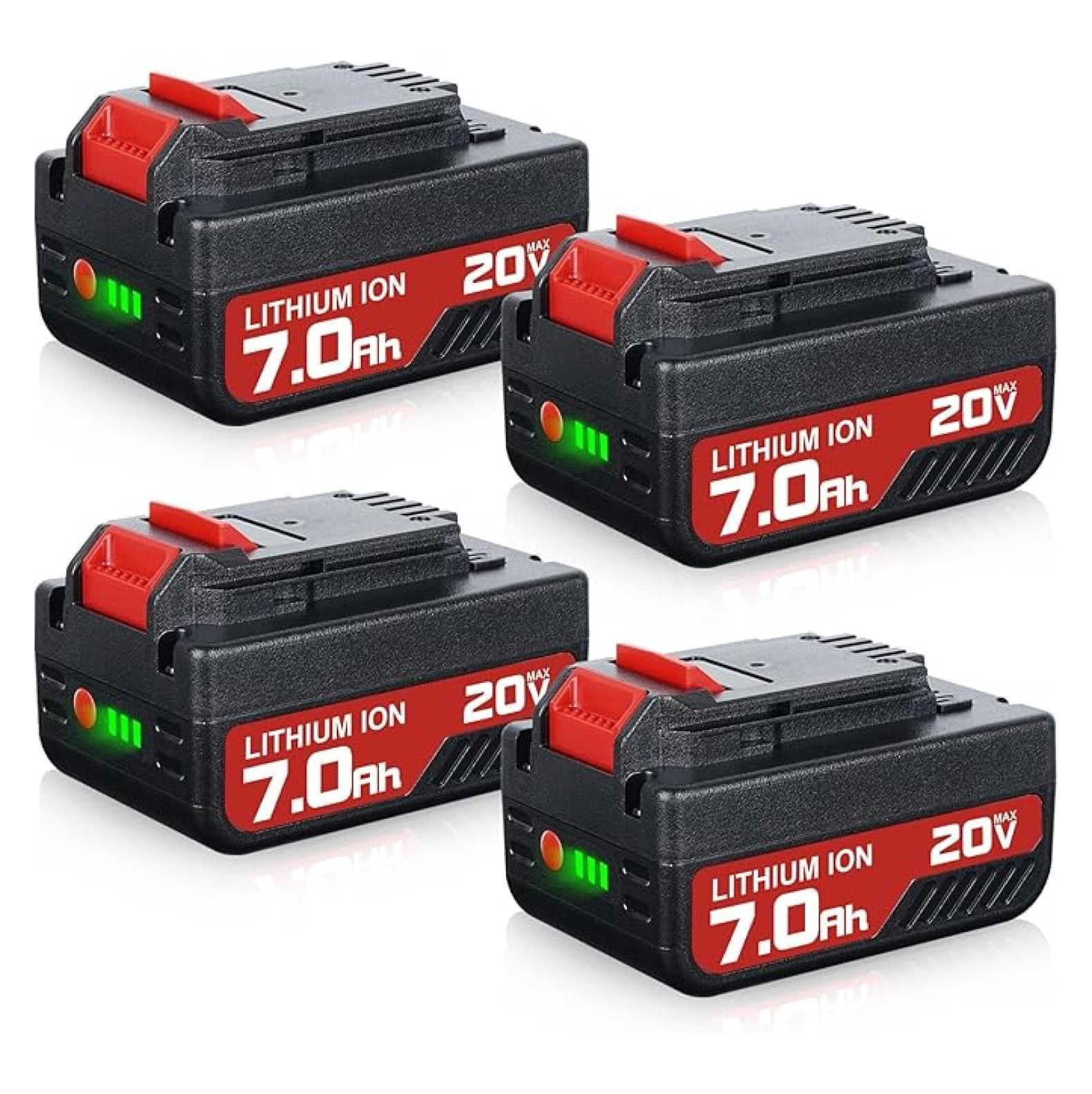 Cable 20V Battery 4-Pack - 7.0Ah Replacement PCC685L Batteries ...