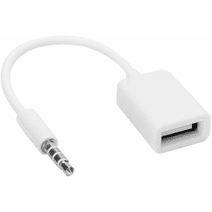 Cable 3.5mm Male Jack to USB Female, USB Female to Aux Jack Male Audio Cable 3.5mm Auxiliary Adapter Converter Cable
