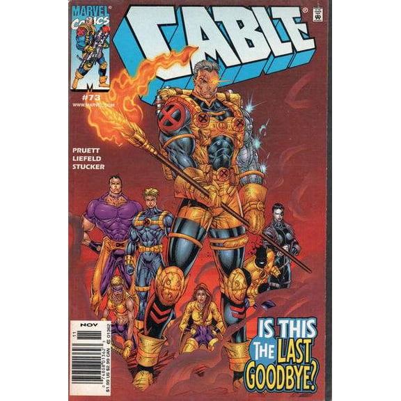 Cable #73 (Newsstand) VF ; Marvel Comic Book