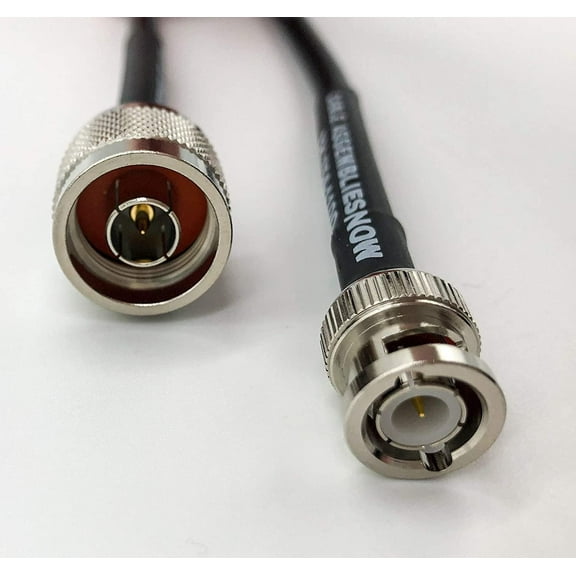 Cable Assemblies Now - 18' Foot LMR-240-ULTRAFLEX Jumper with N-Male Connector Side A to BNC Female Connection Side B