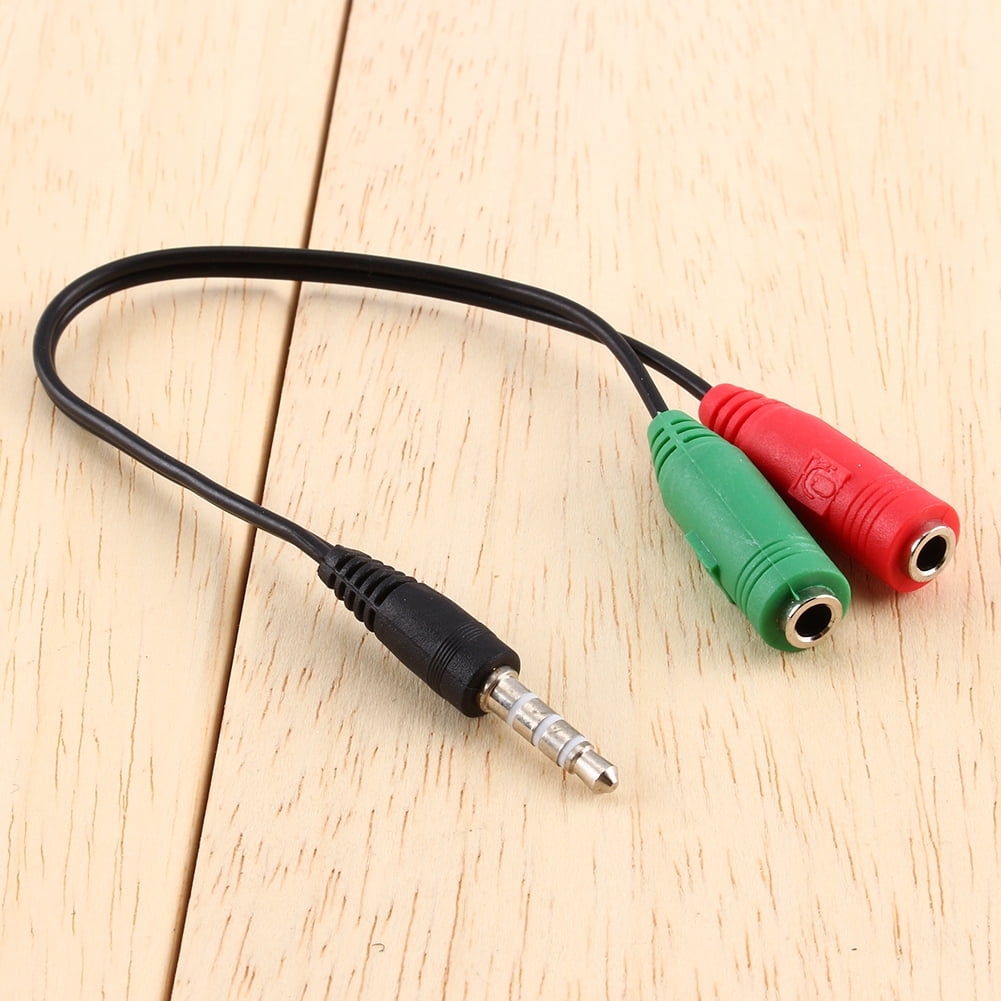 Cable Audio Conversor Adaptador Jack Estreo 3,5mm Divisor de Auriculares