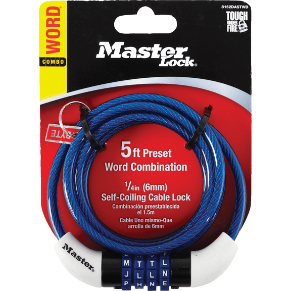 Cable Bicycle Lock - Single Pack Indoor & Outdoor Use, NEC-Compliant