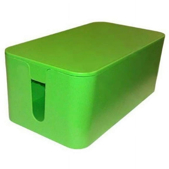 Cable Bin Mini with Surge Protector - Light Green