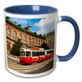 thumbnail image 1 of 3drose, Cable Car, Ringstrasse of Vienna, Austria - Eu03 Mgl0039 - Miva Stock, 11oz Two-tone Blue Mug, 1 of 6