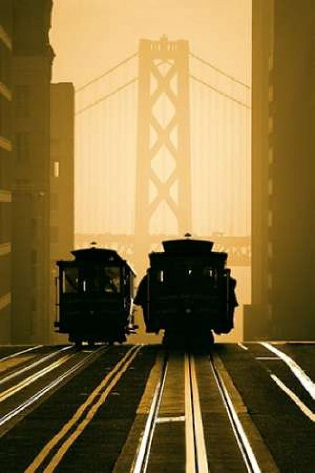 Cable Cars San Francisco Canvas Art - Mitchell Funk (12 x 18)