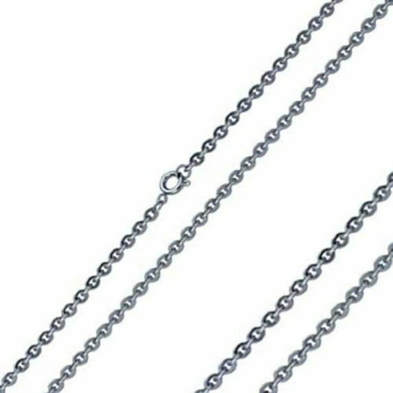 Cable Chain Necklace Silver Stainless Steel 3mm 15-22in Unisex Fantasy Forge Jewelry