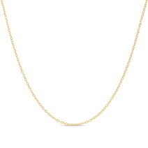 Cable Chain Necklace Sterling Silver Italian 1.3mm Gold Plated Nickel Free 18 inch