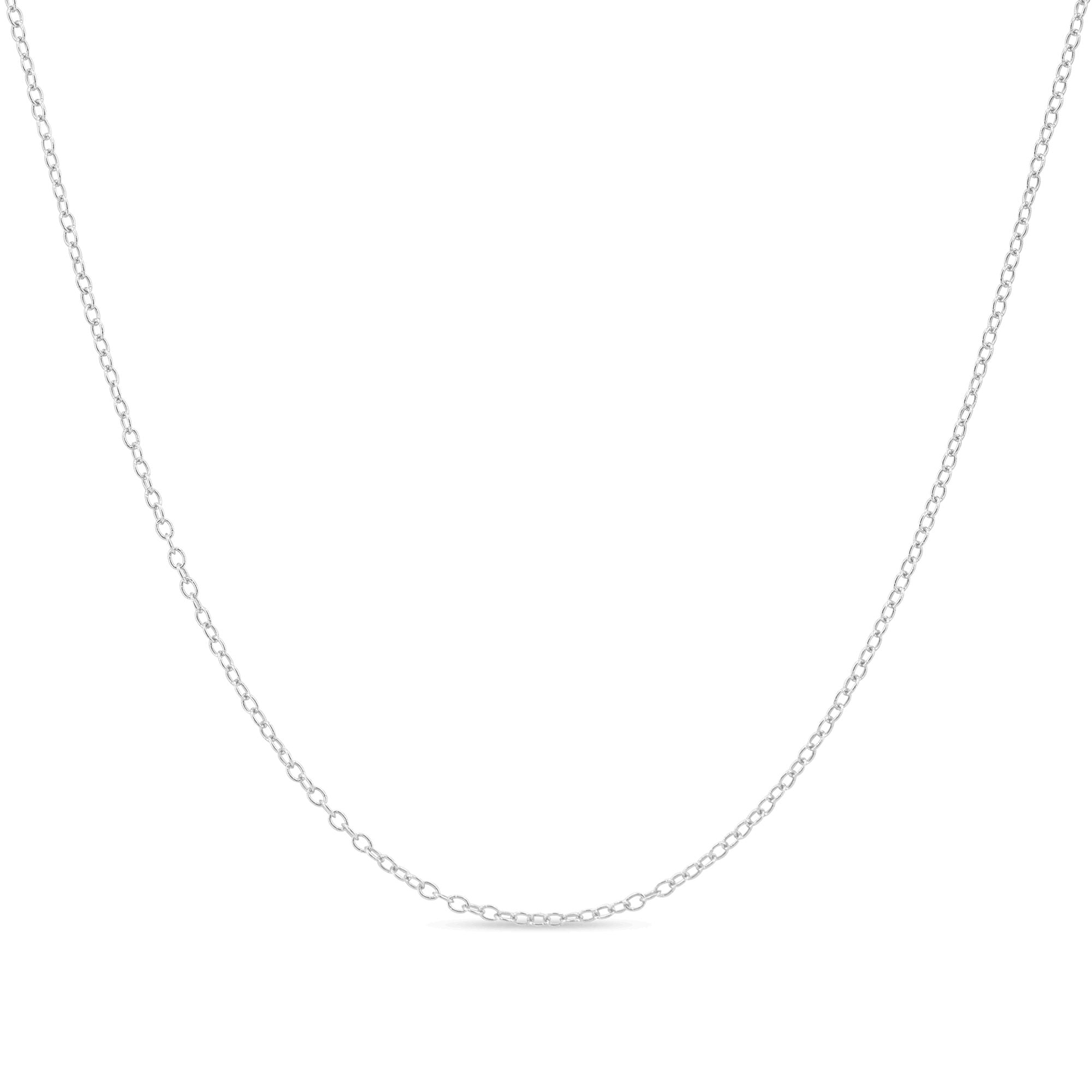 Cable Chain necklace 925 sterling silver, Rose Gold Plated Chain, Gold  Plated Chain 1.00mm