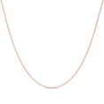 thumbnail image 1 of Kezef Rose Gold Chain Necklace for Women, Rose Gold-Plated Sterling Silver, 1mm Cable Chain, 14 Inch, Spring-Ring Clasp, Made in Italy, 1 of 7