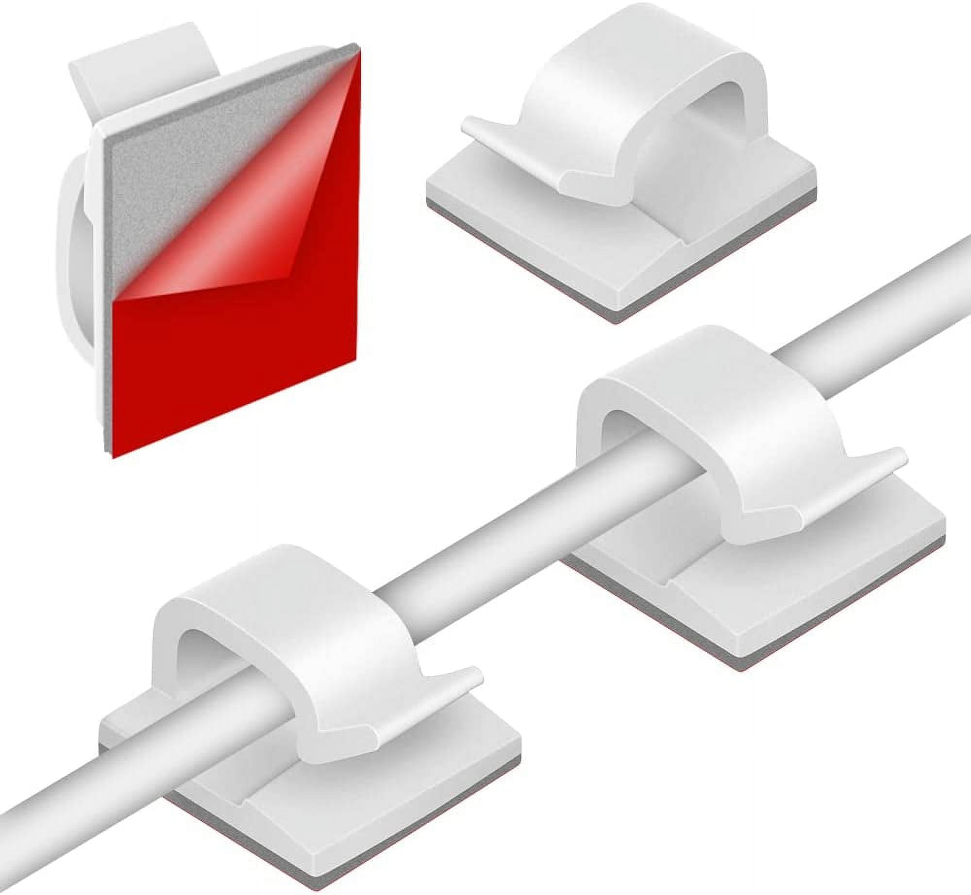 Cable Clamp Self Adhesive, 130 Pieces Cable Clips, Cable Holder Self