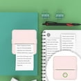 thumbnail image 1 of Cable Clamping Sticker Thermal Bluetooth Print Pod with Printer Paper, 85x 85x 45 mm Portable Print Pods for Phone and Tablet Sticker Maker Machine Pink, 1 of 4