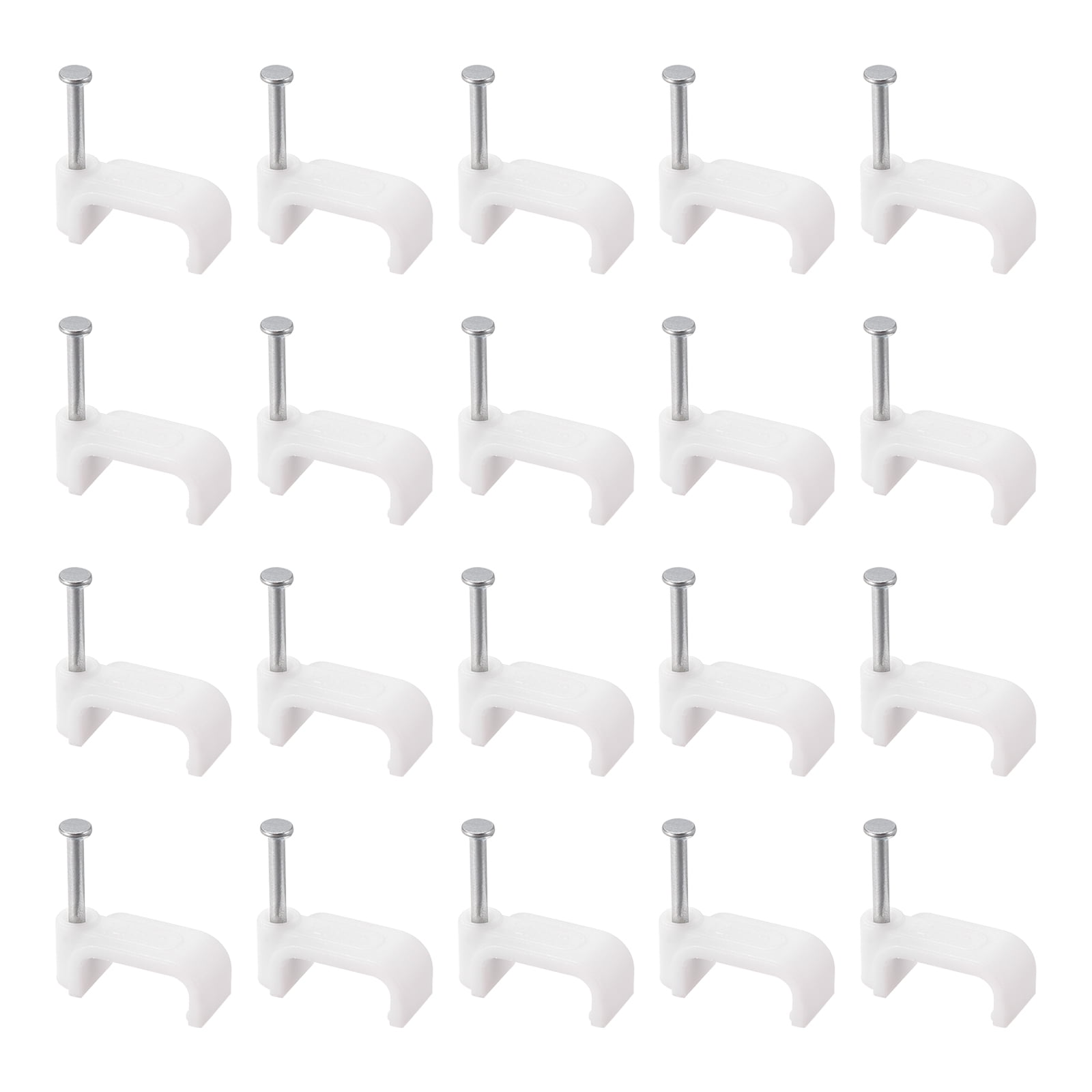 Cable Clips, 100 Pack 14mm Nail in Cable Clips Circle Cable Clamps ...