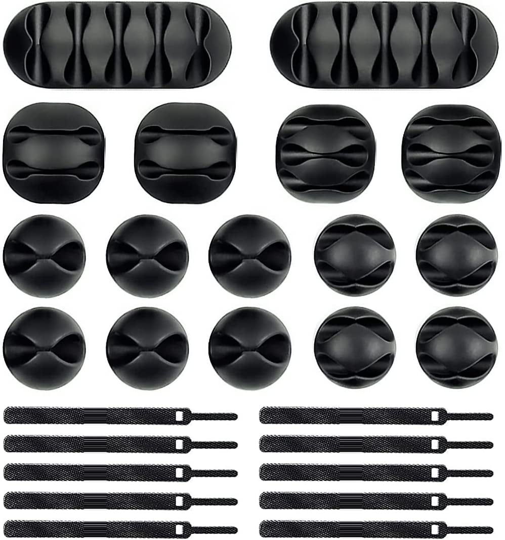 200 Pcs Cable Clips, Adhesive Cable Organizer Cord Holder Wire Clip