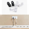 thumbnail image 1 of Cable Clips,20 Pcs Cable Organizer with Strong Self-Adhesive Wire Holder, Sticky Cable Wire Clips Management Fit for TV PC Ethernet Cable Desktop Home Office, 1 of 6