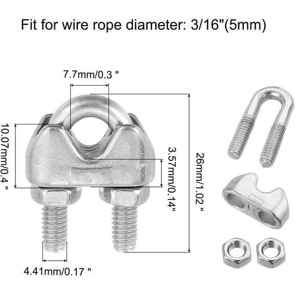 Cable Clips, 400 Pcs, 4mm 6mm 8mm 10mm, Wire Wall Clips with Steel Nails, Ethernet Cable Clips, Cable Tacks Coax Holder Clips, RG6 RG59 CAT6 RJ45 Cable Cord Clips, White