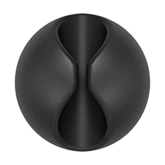 Cable Clips Black Management Organizer, Self-Adhesive Rubber Wire Holder for Desk, Nightstand, Car Charger, Home Office Cord Control, Gaming & Computer Accessories, , 1*Data Cable Storage Buckle