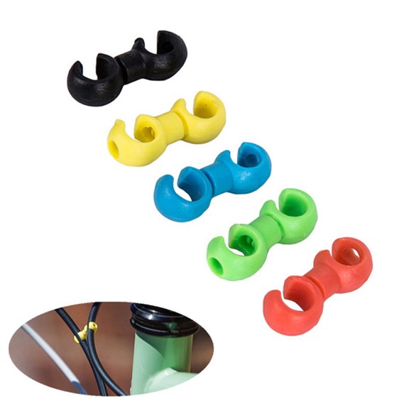 Cable Clips,Derailleur Cable Cable Brake 10pcs Clips Mtb Bike Brake Cable Jinmie Clips Mountain Bike Derailleurcable Qahm Mountain Bike Bike