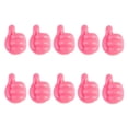 thumbnail image 1 of Cable Clips Ecohintz Cable Management Hooks - 10Pcs Adhesive Finger Hooks for Organizing Chargers & Wires, Space-Saving Desk Solution, Cord Organizer for Desk, Pink, 1 of 9