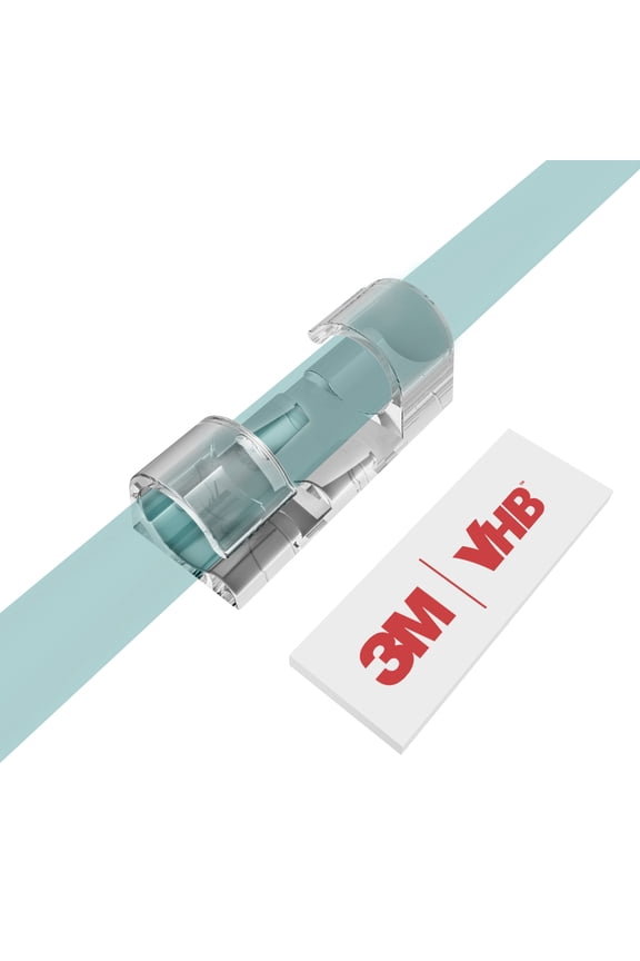 Cable Clips with Strong Self-Adhesive, XIAOXI Cable Tidy Management Sticky Wire and cord Holder Organizer - 40 Pcs (Clear)