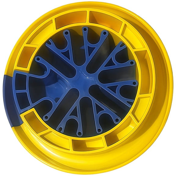 Cable Comb Organizer, Network Wire Tool, Flexible Cord Management, Home Office Accessory, Yellow Blue