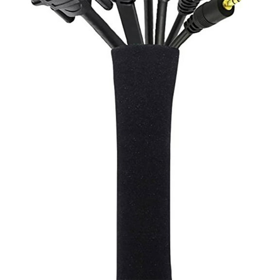 Cable Concealer Management Sleeve Wire Organizer for TV Computer Fridge Neoprene Cord Cover Cable Hider Protector Zipper Design 100cm