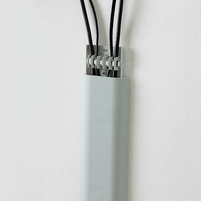 Cable Concealer On-Wall Cord Cover Raceway Kit - Cable Management System to  Hide