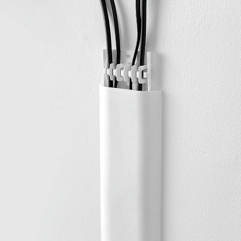 Cable Concealer On-Wall Cord Cover Raceway Kit - Cable Management