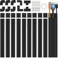 thumbnail image 1 of Cable Cover Wall - Large Cord Covers for Wires on Wall, 157 Inches TV Cable Hider Wall Kit, Black, 1 of 6