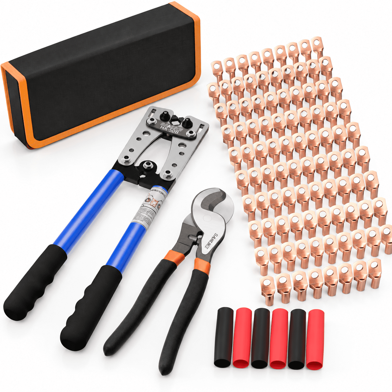 Cable Crimper Tool Awg10-1/0 Wire 60copper Lugs - Walmart.com