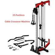 ALLVIATE Cable Crossover Machine,Lat Pull Down Machine,Wall Mounted Pulley Tower functional trainer with Adjustable Dual Pulley System, Lat Pulldown Cable Training for Home Gym Fitness