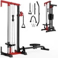 thumbnail image 1 of Cable Crossover Machine,Lat Pull Down Machine with Adjustable 16 Positions Dual Pulley System,Wall Mounted Pulley Tower functional traine for Home Gym Fitness, 1 of 6