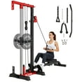 thumbnail image 1 of JELENS Cable Crossover Machine, Lat Pull Down Machine for Home Gym with 16 Adjustable Positions Cable Row Attachment, 1 of 9