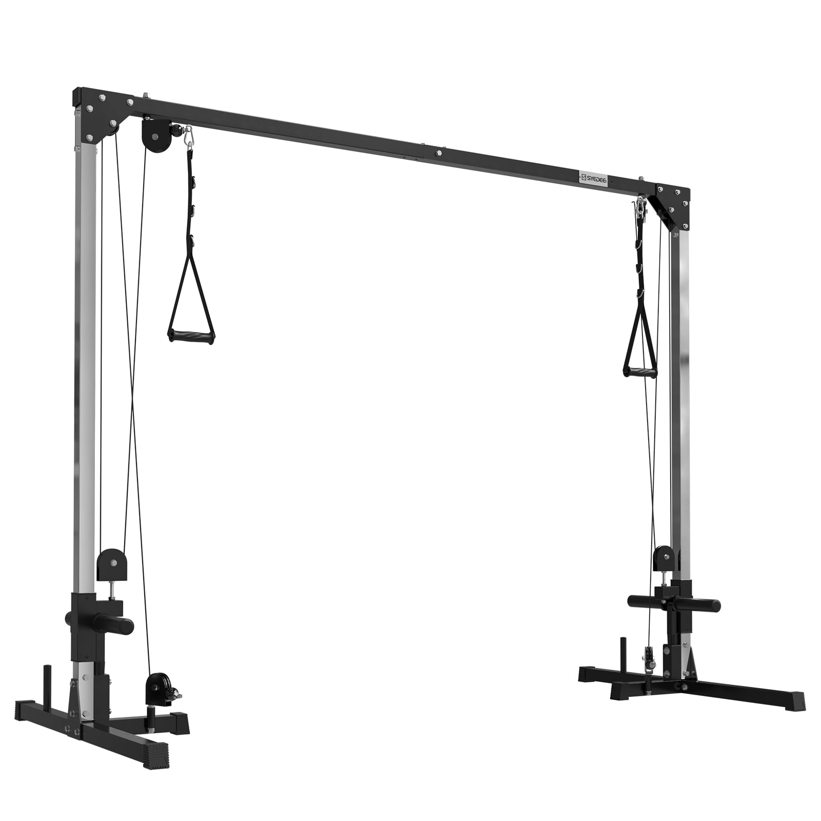 Cable Crossover Machine, syedee Dual Pulley Cable Machine, 400lbs Plate