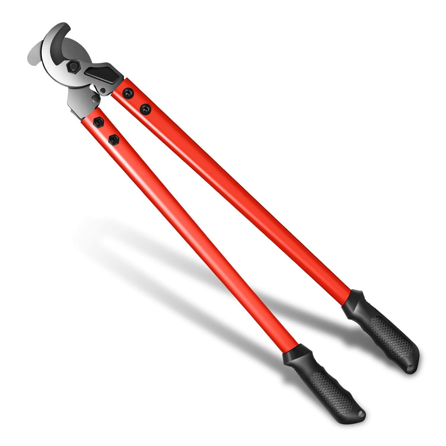 Cable Cutter - 23 in., Heavy Duty Wire Cutting Tool w/ Smooth Mating Jaws, Rubber Handles