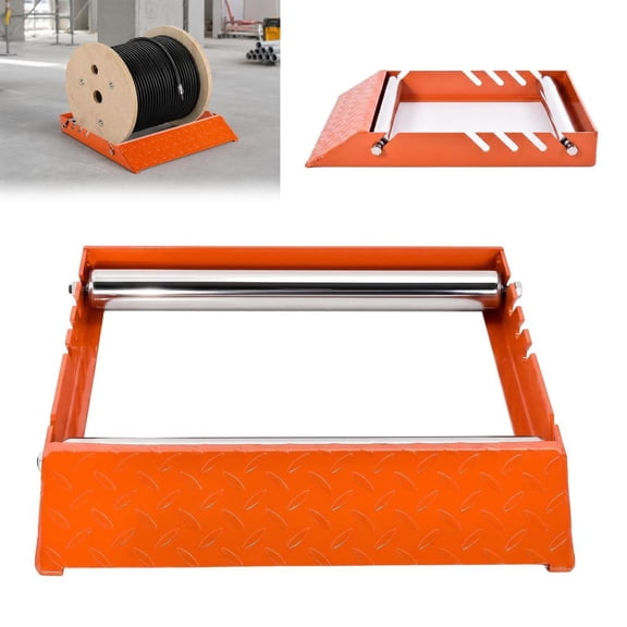Cable Drum Roller Cable Reel Dispenser Unspooling Cords, Cable, Wires, Cable Roller Stand for Cable Reels Up To 28" Width