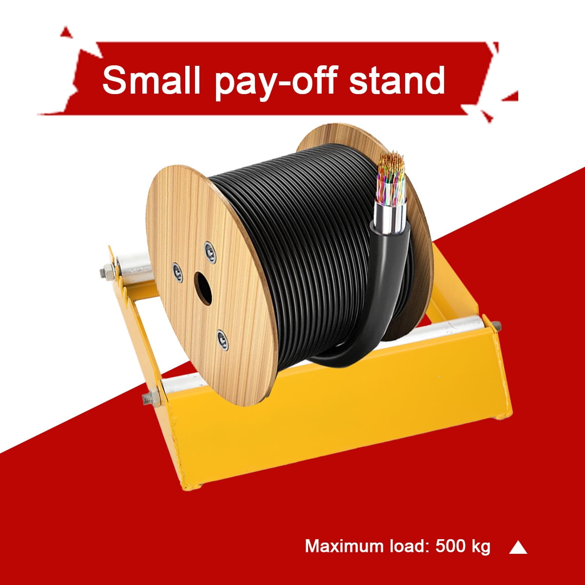 Cable Drum Roller Reel Dispenser Cable Roller Stand for Wire Reel 30 ...