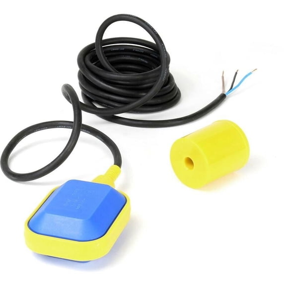 Cable Float Switch, Adjustable Level Liquid Sensor For Tank Pump Control, Auto Pilot Round Shape Water Level Controller, Safe Reliable 5m Cable ABS PVC, Environment Friendly