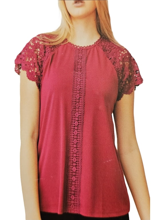 Ladies' Lace Trim Top