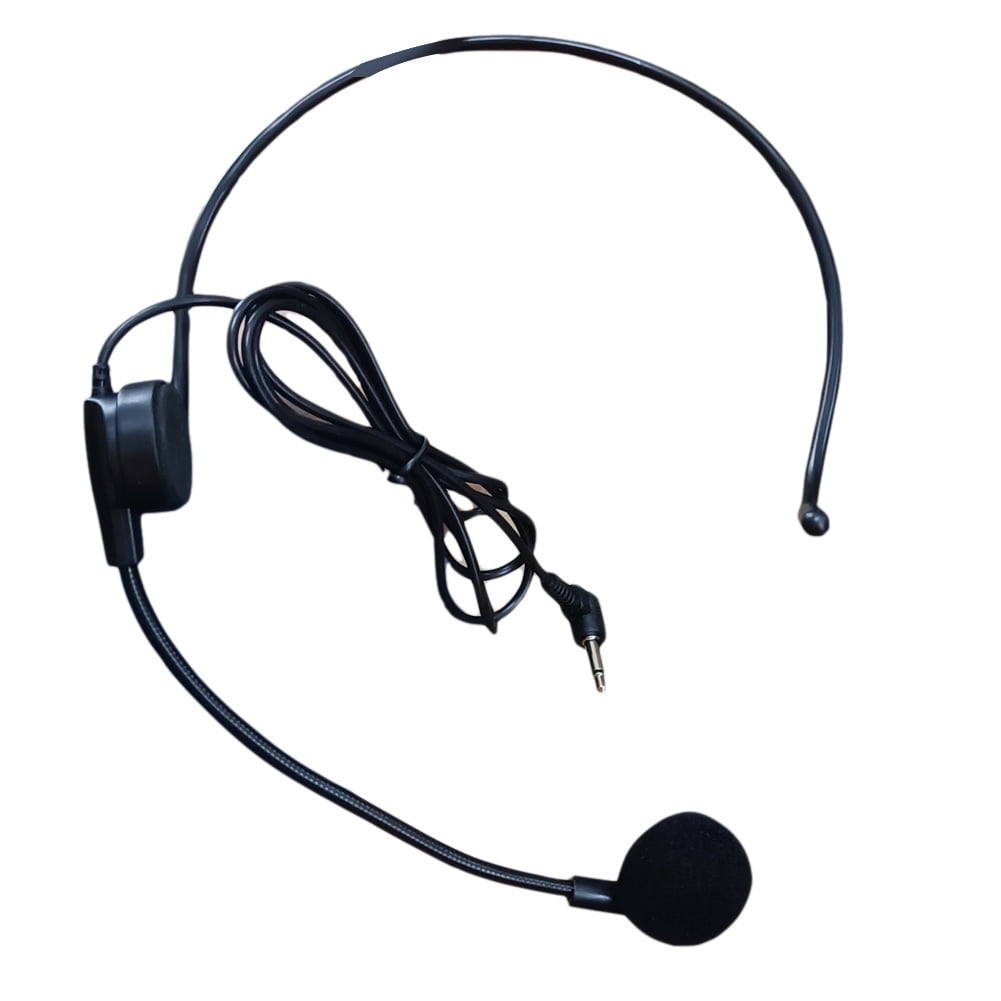 Cable Head-mounted Headset Microphone Flexible Wired Boom Amplifie ...