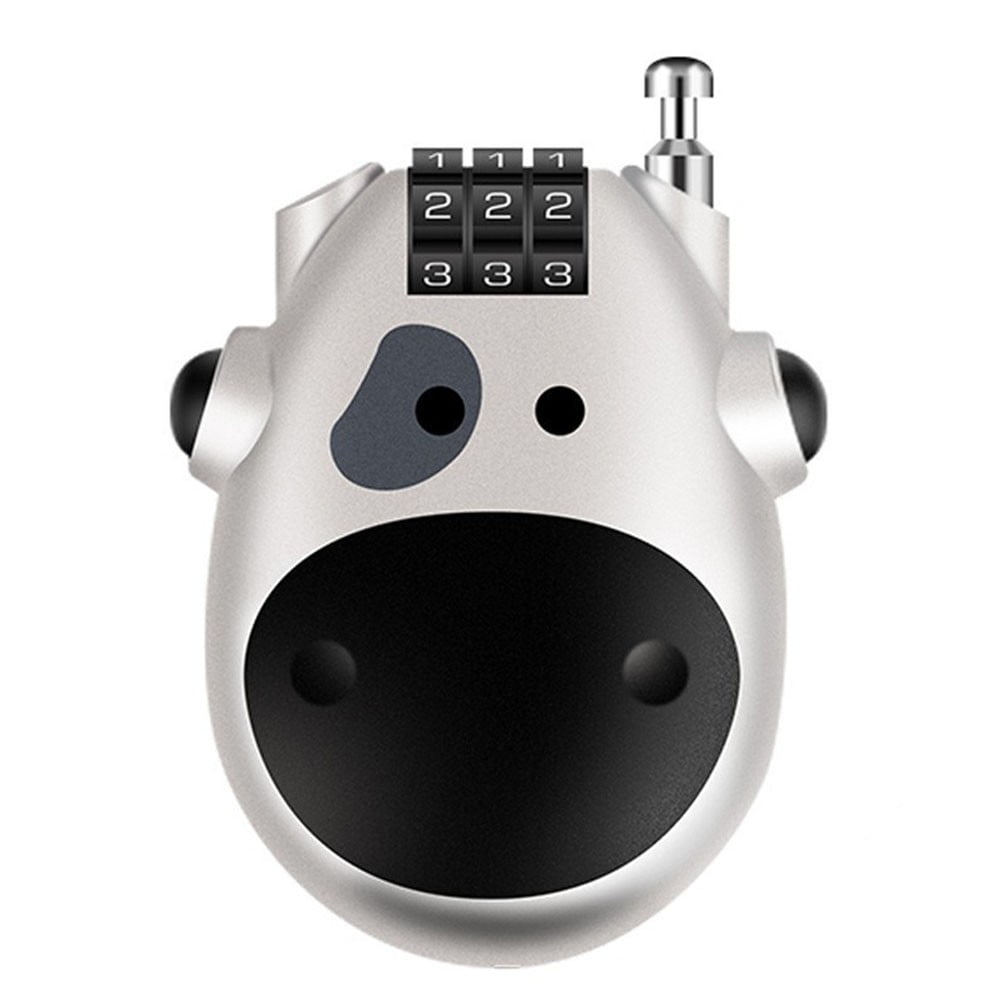 Cable Helmet Lock Password Steel Rope Motorcycle Telescopic Car Lock silver bull Fangkenuo