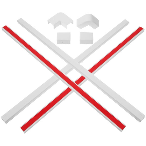 Cable Hider Wire Cover for Wall Hiding Strip Wall-mounted Computer Cables White Plastic